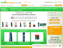 Tablet Screenshot of herbalremedieslive.com